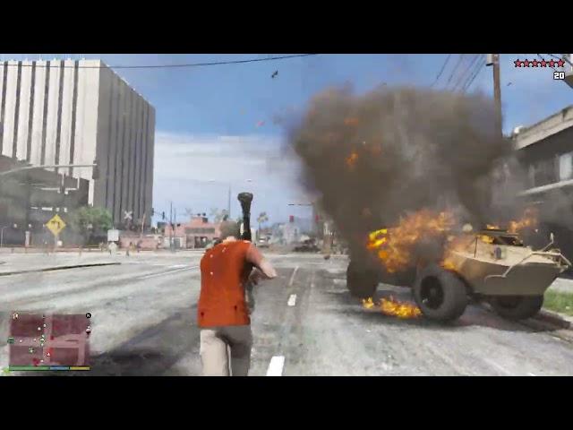 GTA 5 RDE 4.0.4 E&E Trevor is Assaulting Los Santos sheriff And Davis shootout + 10 star