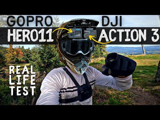 DETAILED GoPro HERO11 vs DJI Action 3 COMPARISON | Raw Footage