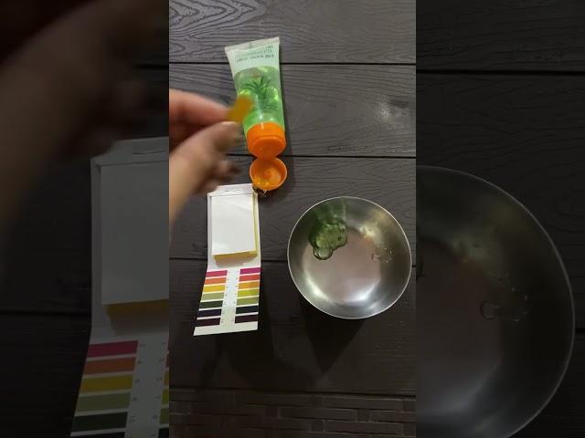 PH testing of Patanjali aloe Vera gelshocking results #shorts #trending #ashortaday #phtest