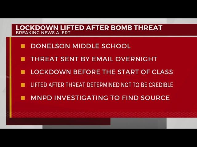 Donelson Middle School threat deemed ‘not credible’