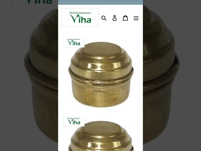 Authentic Viha brass box | Viha Online Shop | Anitha Kuppusamy Viha