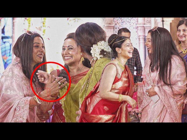 Rupali Ganguly arrives at North Bombay Biggest Durga Puja 2024 | Moment with Rani Mukerji & Tanisha