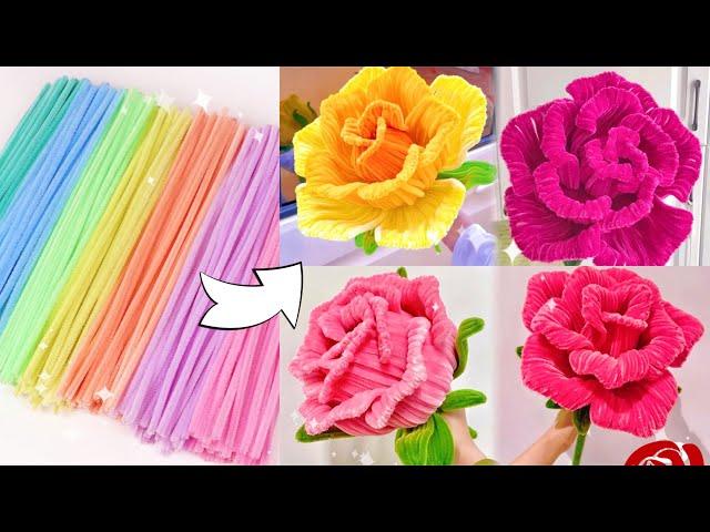 DIY Beautiful Roses/扭扭棒巨大玫瑰花教程