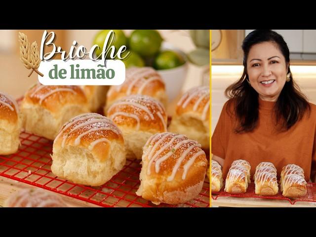 APRENDA A FAZER PÃO QUENTINHO E MACIO COM AROMA DE LIMÃO DELICIOSO - BRIOCHE DE LIMÃO -Dika da Naka