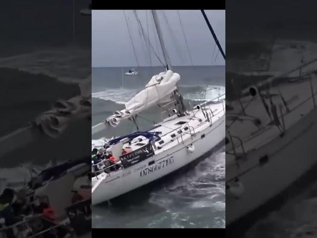 выход в море зимний яхтинг open sea storm