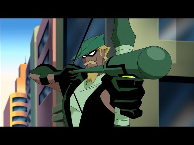 Green Arrow (DCAU) Fight Scenes - Justice League Unlimited