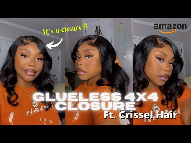 Easy Glueless 4x4 Closure Install | Amazon Crissel | #4x4closure