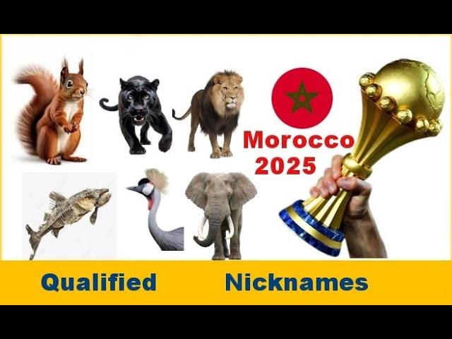 Teams qualified for the 2025 Africa Cup of Nations by nicknames