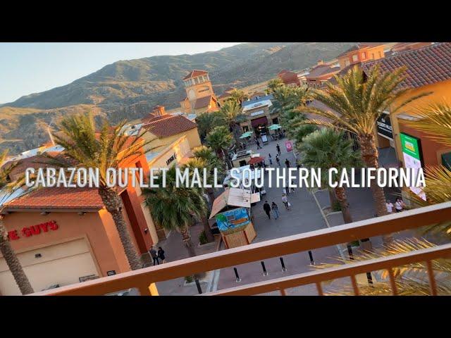 (4K) CABAZON OUTDOOR OUTLETS SHOPPING MALL SOUTHERN CALIFORNIA / LETS TAKE A WALK