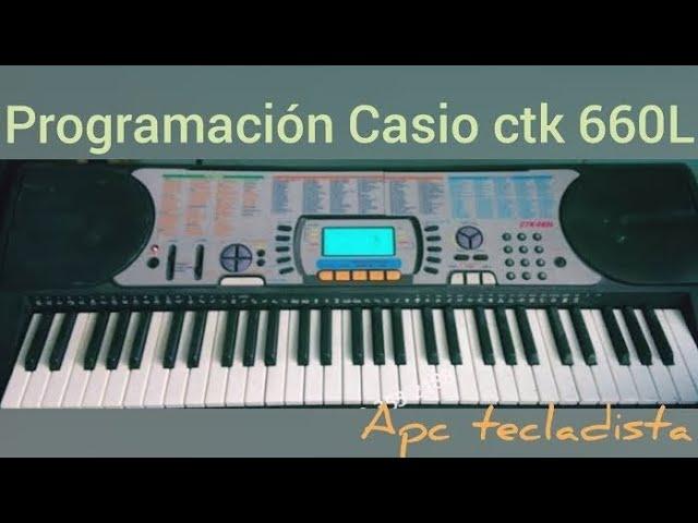 programación brass y sonidos organo teclado casio ctk 660 L tutorial para ministerio de alabanza