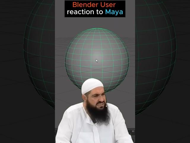 Blender User Reaction to Maya software #blenderustad   #blenderlovers