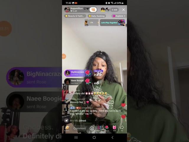 Naj addressing the queen d fight on Greeklife & ivori n flyniyy Situation Part 1 ....