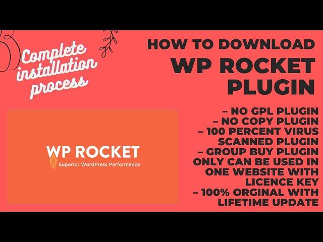 Wp rocket premium download, Wp rocket buy in cheap price 100% Original with license key