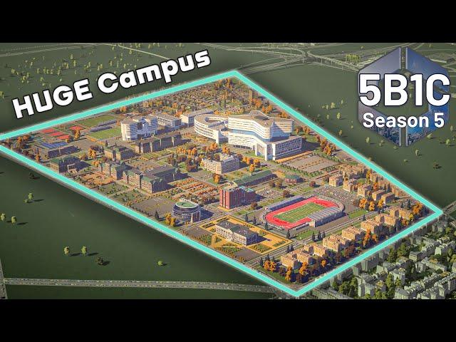 Building the BIGGEST University Ever in Cities Skylines 2 | 5B1C Season 5