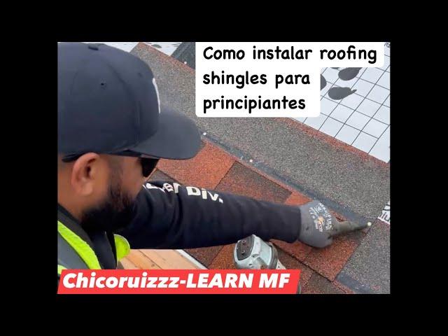 Como instalar roofing shingles LMF🫵