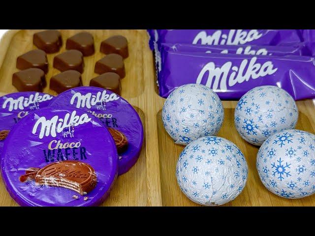 Milka platter | Filling platter with Milka sweets 