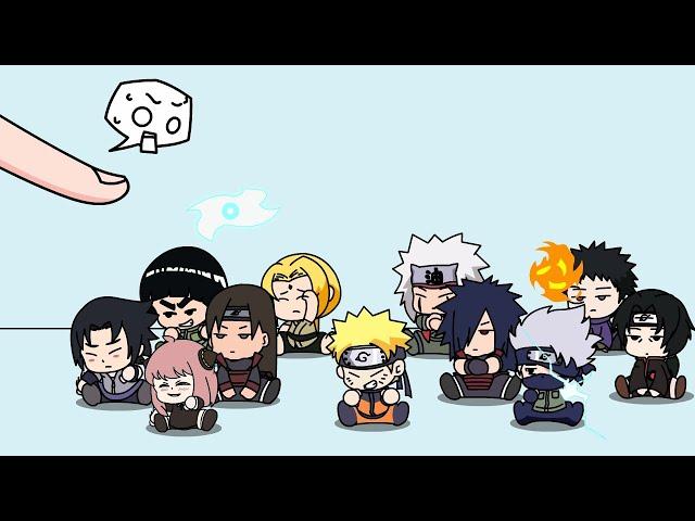 Naruto Characters vs Finger | Complete Edition