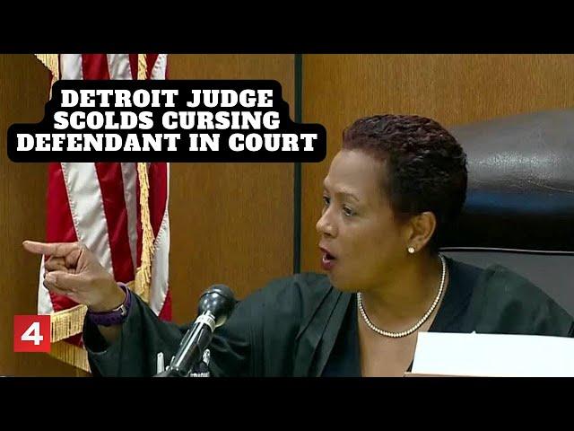 Detroit judge goes off on rape defendant who swore at her in court