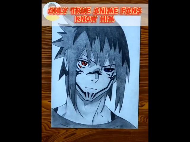 Only for True Anime Fans || My Ultimate Character Creation #shorts #sketch #anime #sasuke #animeart