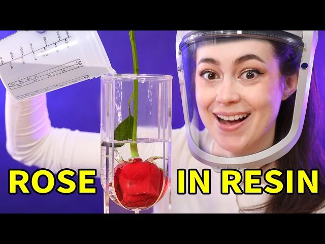 Preserving a FRESH Rose in Solid Resin… Will it rot?