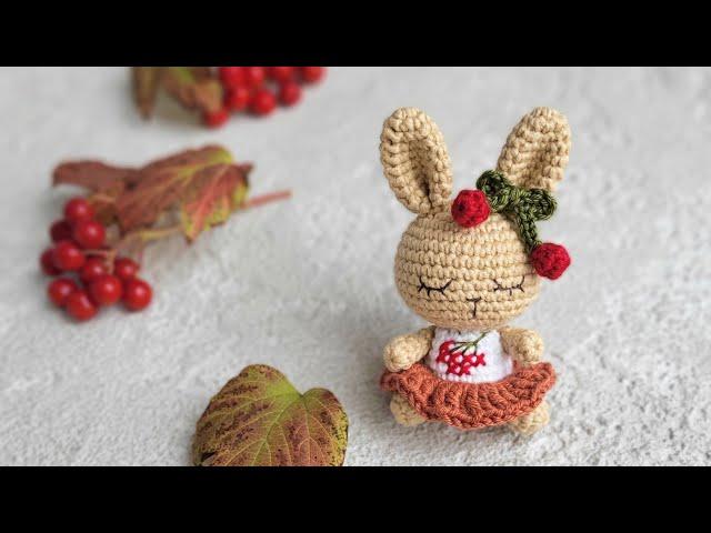 how to crochet a BUNNY GUELDER ROSE (Ukrainian kalyna), detailed tutorial