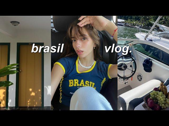 vlog  | flying to brazil, exploring rio de janeiro, copacabana fireworks, & time in the sun