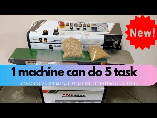 One machine can do all - vacuum sealing, gas flush, printing