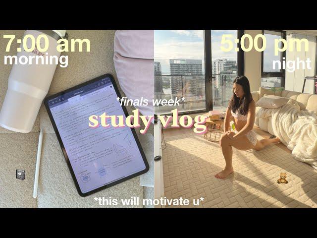 STUDY VLOG ‧₊˚️ final exams, fall reset routine & staying consistent with healthy habits