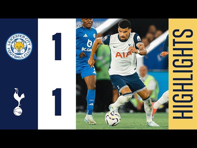 LEICESTER CITY 1-1 TOTTENHAM HOTSPUR | PREMIER LEAGUE HIGHLIGHTS | PEDRO PORRO & VARDY GOALS