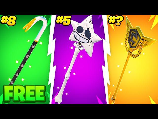 25 *CHEAPEST* Tryhard Pickaxes In Fortnite!