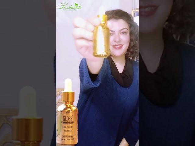 24K Gold Serum | New Launch | Kishmish Organic Skincare | Mariam Omer Farooq | #shorts