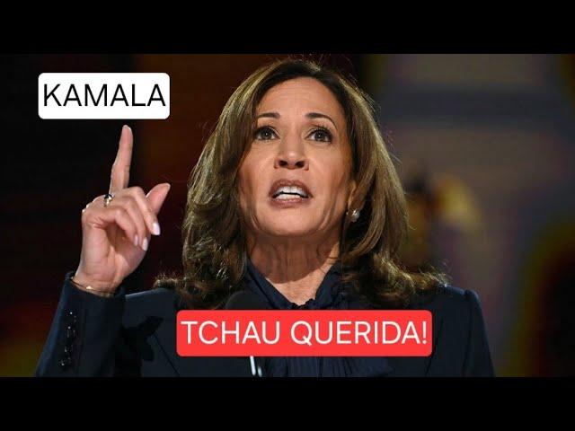 Depois da derrota, KAMALA HARRIS discursa para apoiadores.