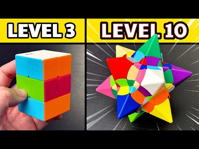 10 CRAZY Rubik's Puzzles from Easy To Hard!