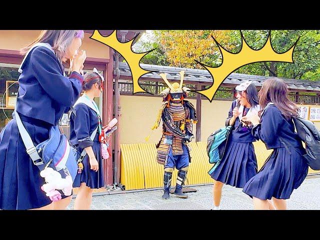 #74 SAMURAI Mannequin Prank in Kyoto Japan | Japanese shogun prank for traveler at Kiyomizu Temple