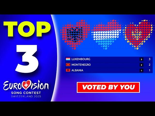 Eurovision 2025 | Voting Simulation | Your Top 3 (NEW: )