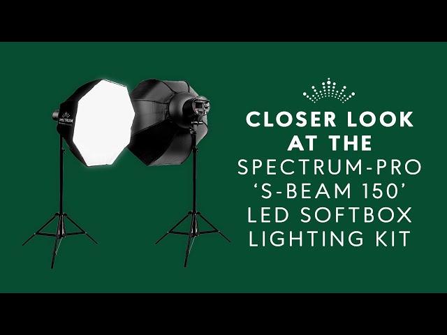 Best Softbox Lighting for Pro Studio Photography | Spectrum-PRO 'S-Beam 150' Softbox Lighting Kit