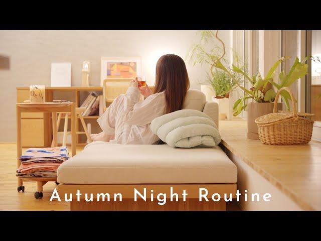 Night Routine  How to enjoy the life of a housewife in autumn | From 12:00 to 23:00