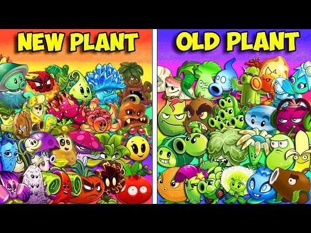 All Plants Team NEW vs OLD Battlez - Who Will Win? - Pvz 2 Team Plant vs Team Plant