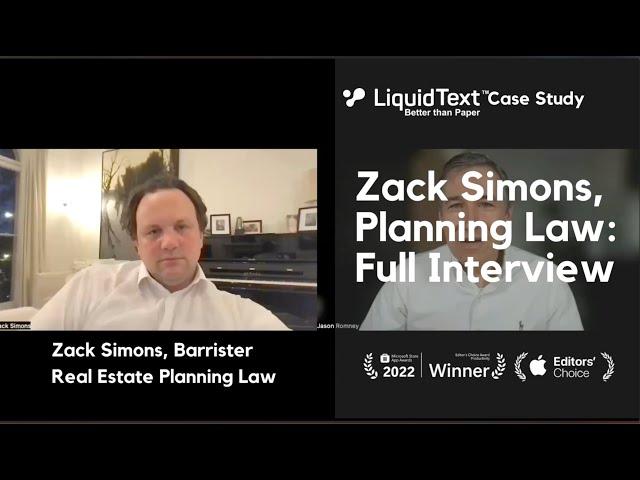 Zack Simons, Barrister, Planning Law