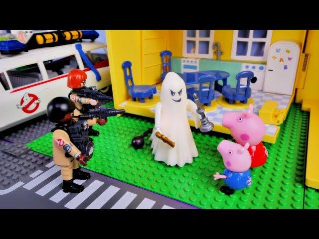 Peppa Pig - Ghost in house - New english episode Playmobil funny stories for kids