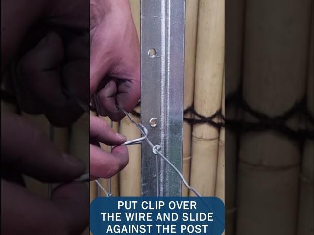 Rapid Clip - How to attach wire to steel posts the easy way