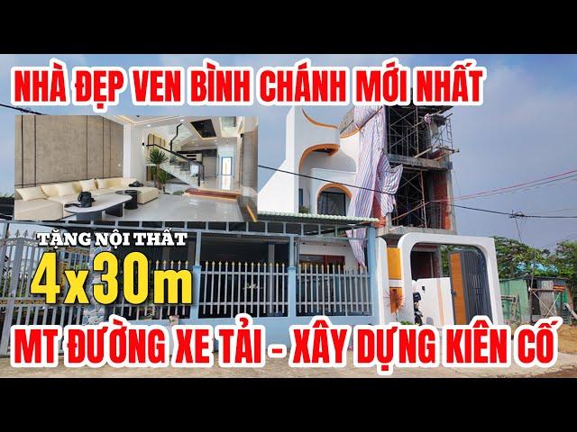 NHÀ ĐẸP BÌNH CHÁNH mặt tiền vừa ở vừa buôn bán, SHR hỗ trợ trả trước 1 TỶ, gần chợ dân cư đông đúc