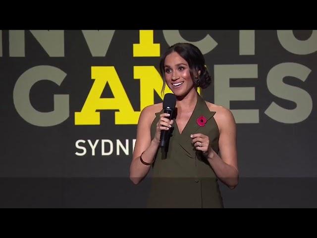 Duke & Duchess Of Sussex Speak At Invictus Games Sydney Closing Ceremony 2018