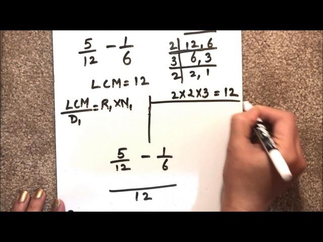 HOW TO SUBSTRACT FRACTIONS WITH DIFFERENT DENOMINATORS   || Math Explained