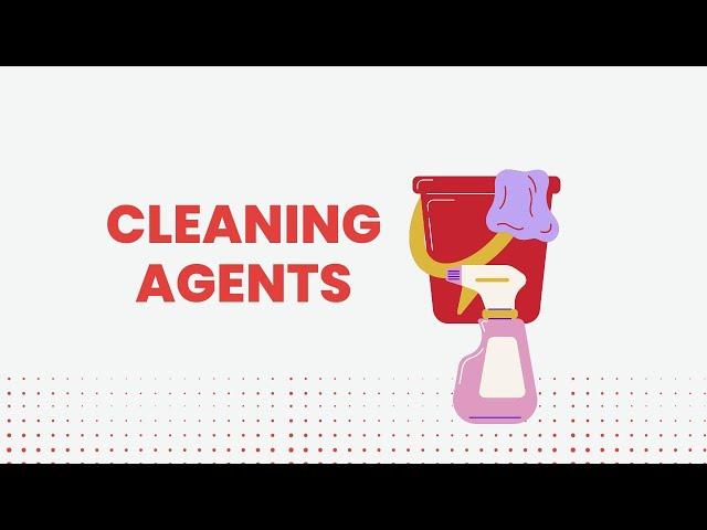 Cleaning agents used in Housekeeping