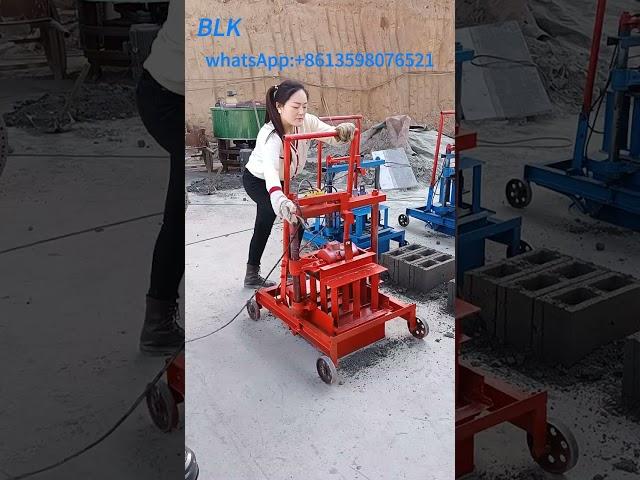 efficient manual brick making machine#shorts#bricks#blocks#brick making machine#block making machine