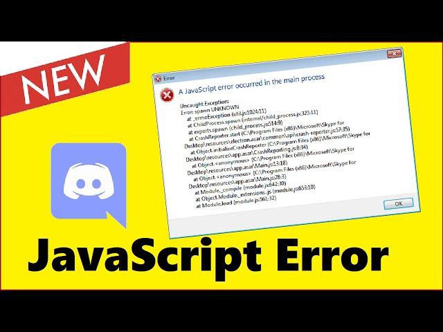 A Fatal JavaScript Error Occurred Discord [100% WORKING]