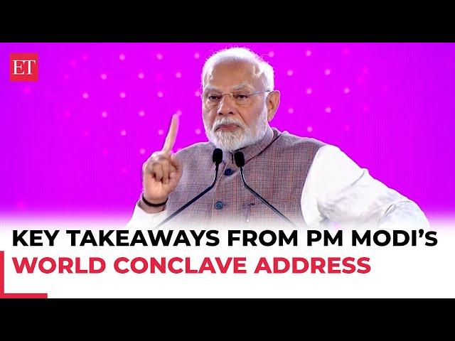 From 'Double AI' to global ties: Five key takeaways from PM Modi’s World Conclave address