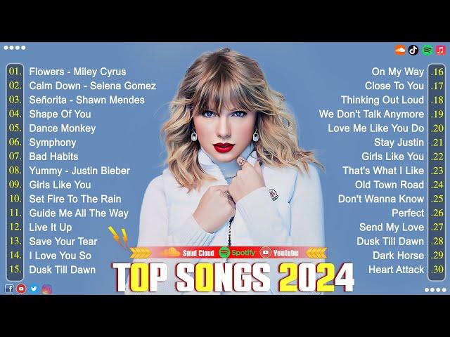 Taylor Swift, Adele, Rihanna, The Weeknd, Selena Gomez, Bruno Mars,  Dua Lipa  Pop Hits 2024