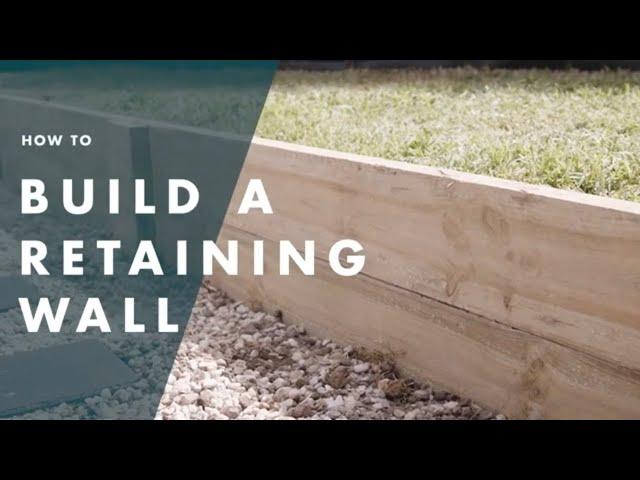 How To Build Retaining Wall - Bunnings Warehouse